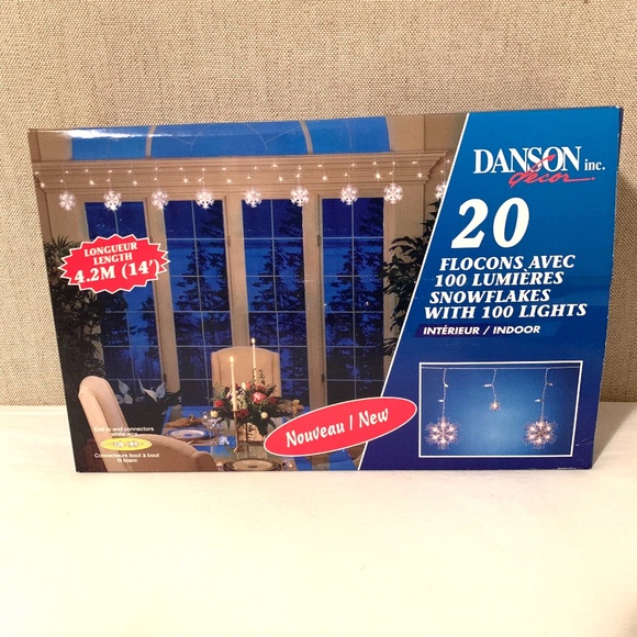 Danson Snowflakes With 100 Lights Indoor - Picture 1 of 7